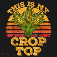 This Is My Crop Top Funny Farmer Farming Corn Lover Retro Doggie Tank thumb 4