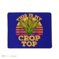 This Is My Crop Top Funny Farmer Farming Corn Lover Retro Mousepad thumb 0