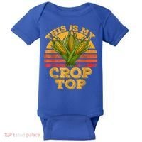 This Is My Crop Top Funny Farmer Farming Corn Lover Retro Baby Bodysuit thumb 0