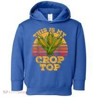 This Is My Crop Top Funny Farmer Farming Corn Lover Retro Toddler Hoodie thumb 0