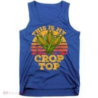 This Is My Crop Top Funny Farmer Farming Corn Lover Retro Tank Top thumb 0