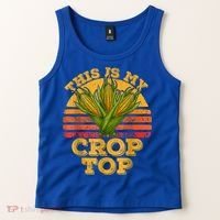 This Is My Crop Top Funny Farmer Farming Corn Lover Retro Tank Top thumb 2