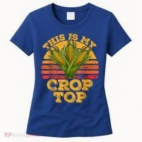 This Is My Crop Top Funny Farmer Farming Corn Lover Retro Women's T-Shirt thumb 0