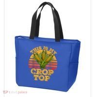 This Is My Crop Top Funny Farmer Farming Corn Lover Retro Tote Bag thumb 3