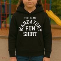 This Is My Mandatory Fun Kids Hoodie thumb 3