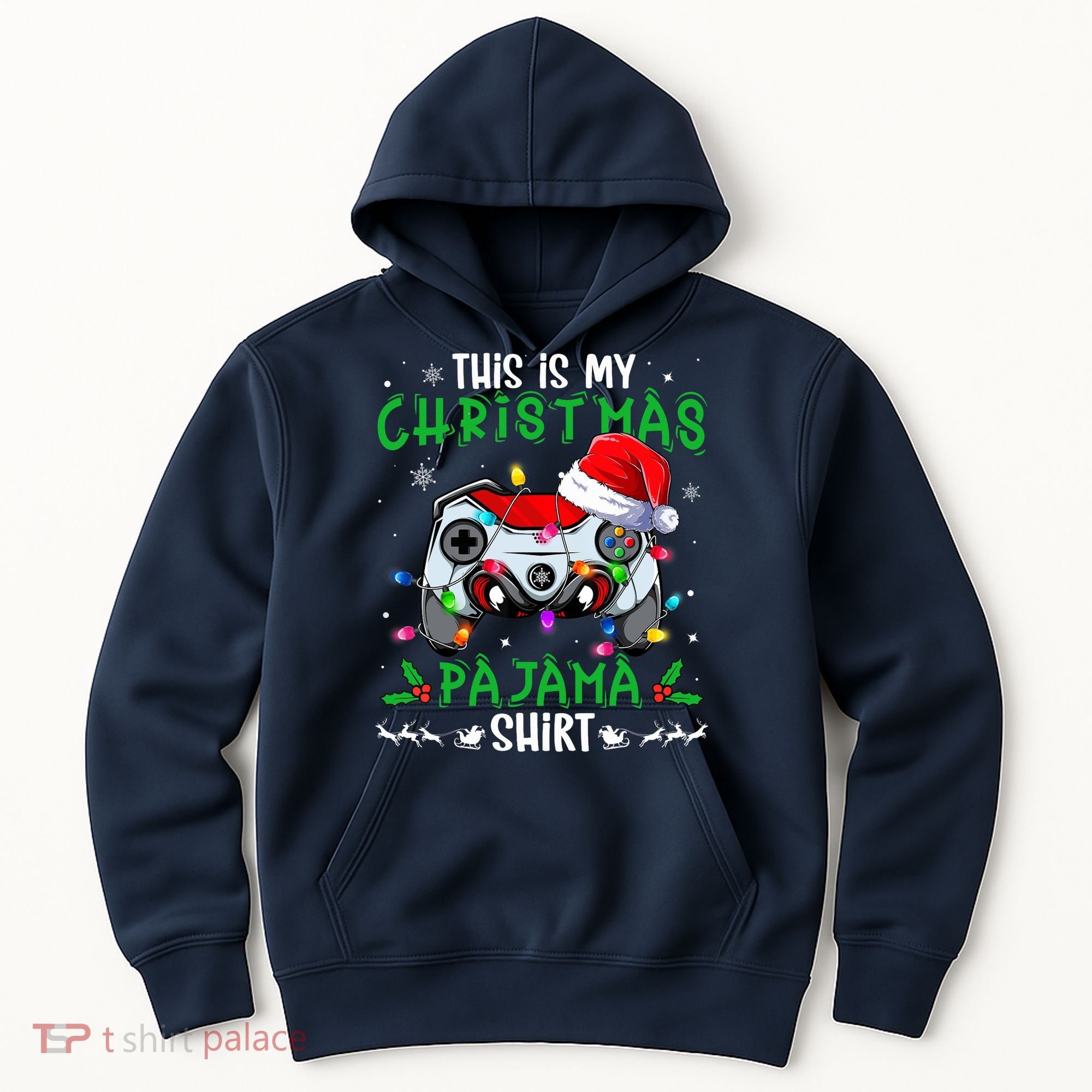 This Is My Christmas Pajama Video Game Gamer Boy Teens Hoodie