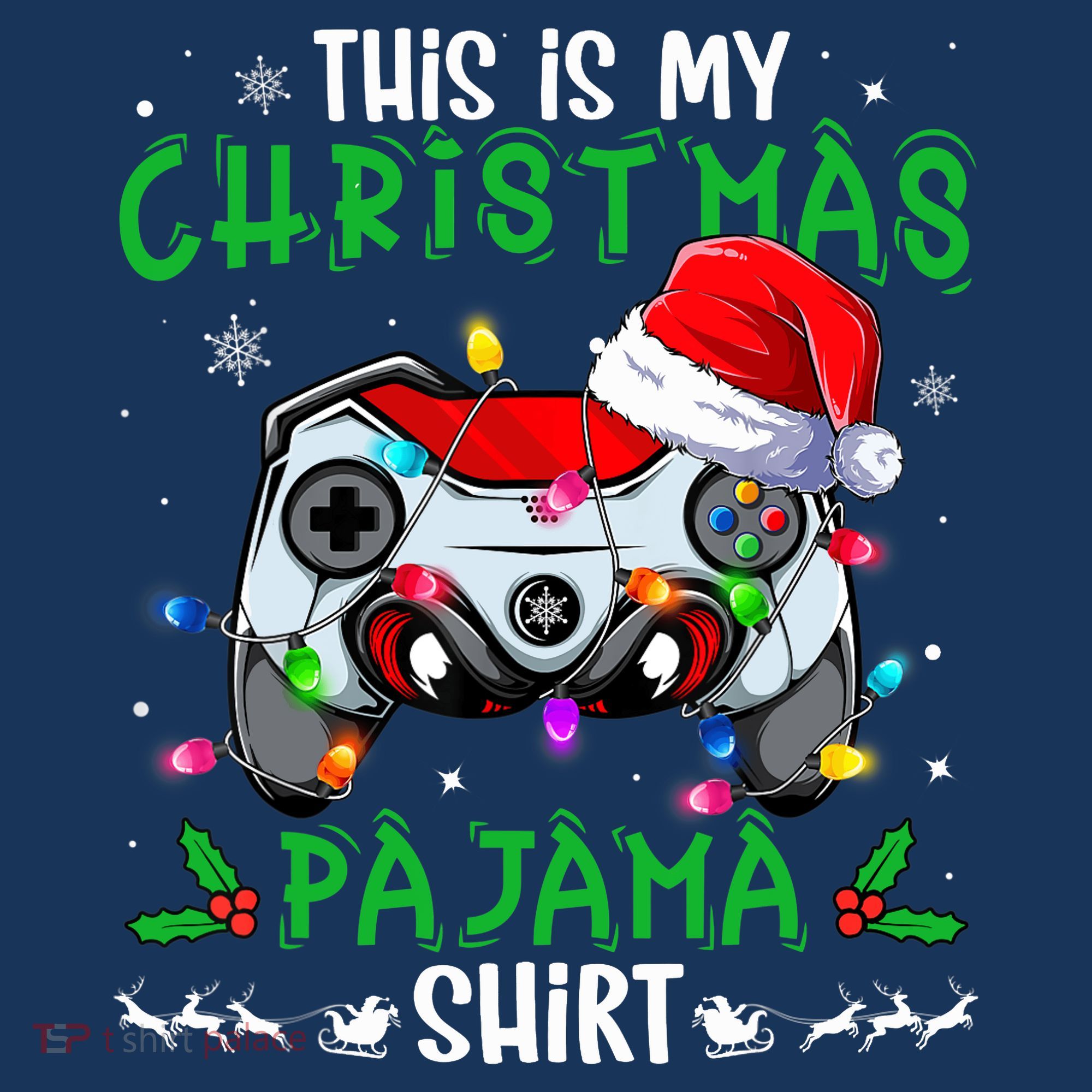 This Is My Christmas Pajama Video Game Gamer Boy Teens T-Shirt