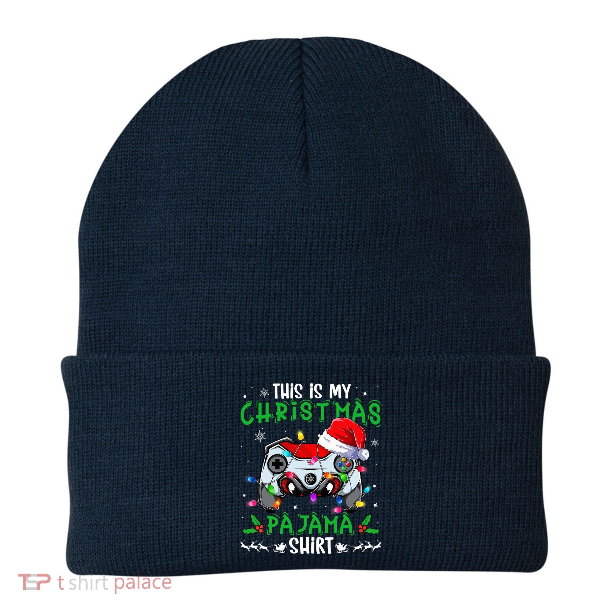 This Is My Christmas Pajama Video Game Gamer Boy Teens Beanie