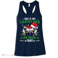 This Is My Christmas Pajama Video Game Gamer Boy Teens Women's Tank Top thumb 0