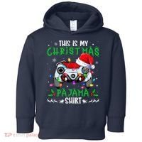 This Is My Christmas Pajama Video Game Gamer Boy Teens Toddler Hoodie thumb 0