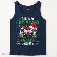 This Is My Christmas Pajama Video Game Gamer Boy Teens Tank Top thumb 2