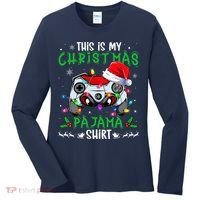 This Is My Christmas Pajama Video Game Gamer Boy Teens Women's Long Sleeve Shirt thumb 0
