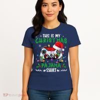 This Is My Christmas Pajama Video Game Gamer Boy Teens Women's T-Shirt thumb 4