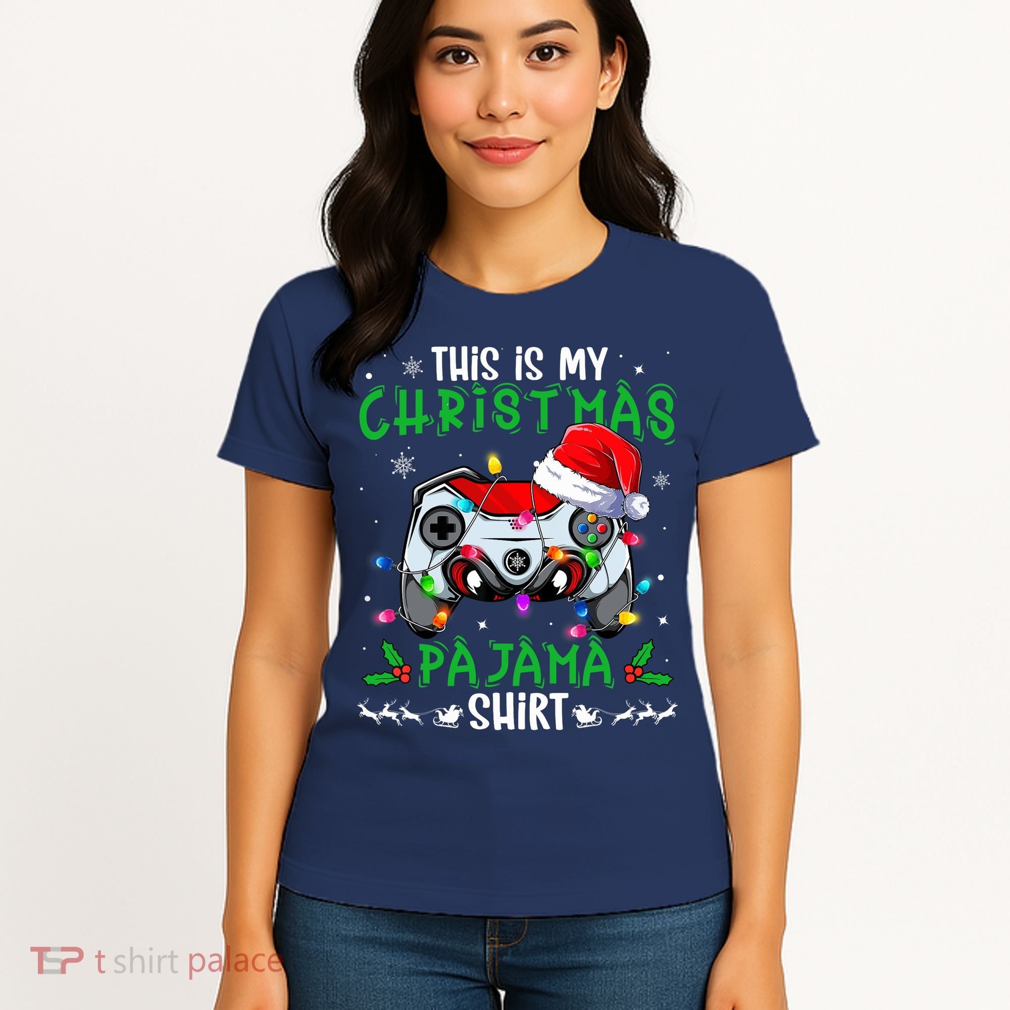 This Is My Christmas Pajama Video Game Gamer Boy Teens Women's T-Shirt
