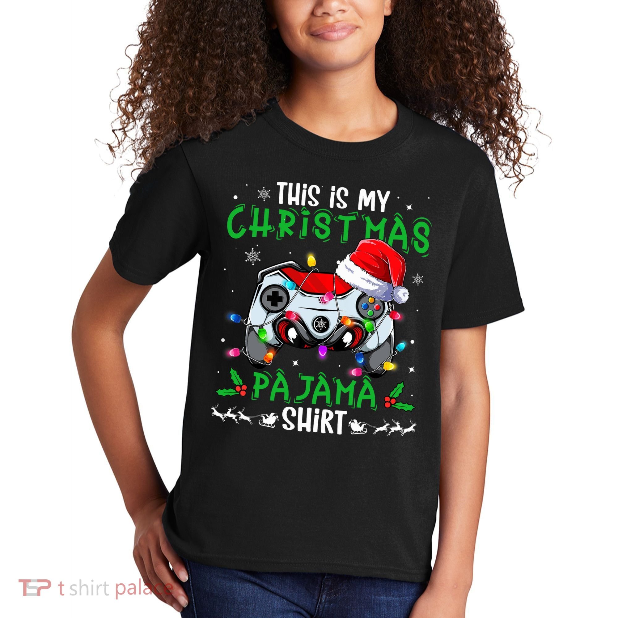 This Is My Christmas Pajama Video Game Gamer Boy Teens Kids T-Shirt