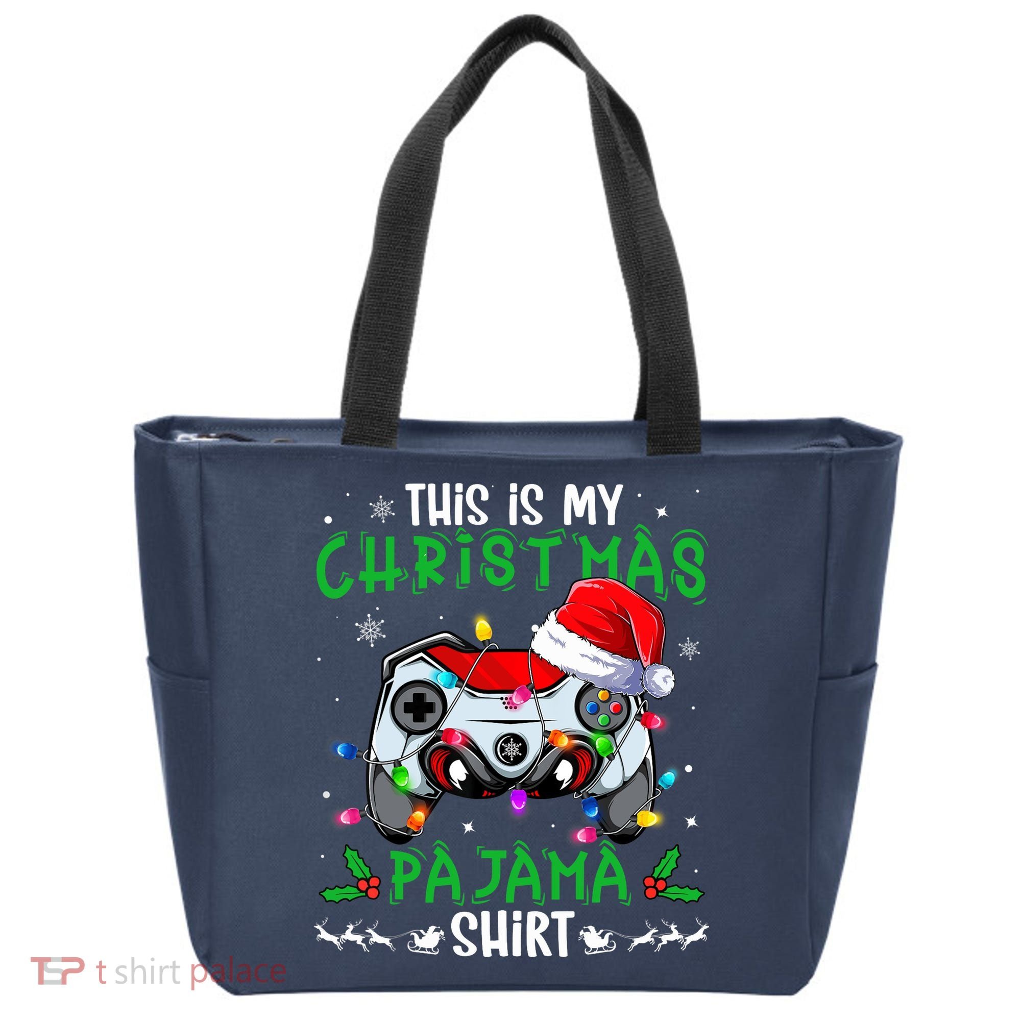 This Is My Christmas Pajama Video Game Gamer Boy Teens Tote Bag