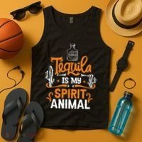 Tequila Is My Spirit Animal Tank Top thumb 4