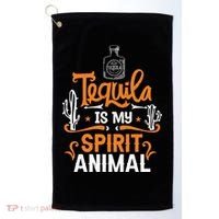 Tequila Is My Spirit Animal Golf Towel thumb 0