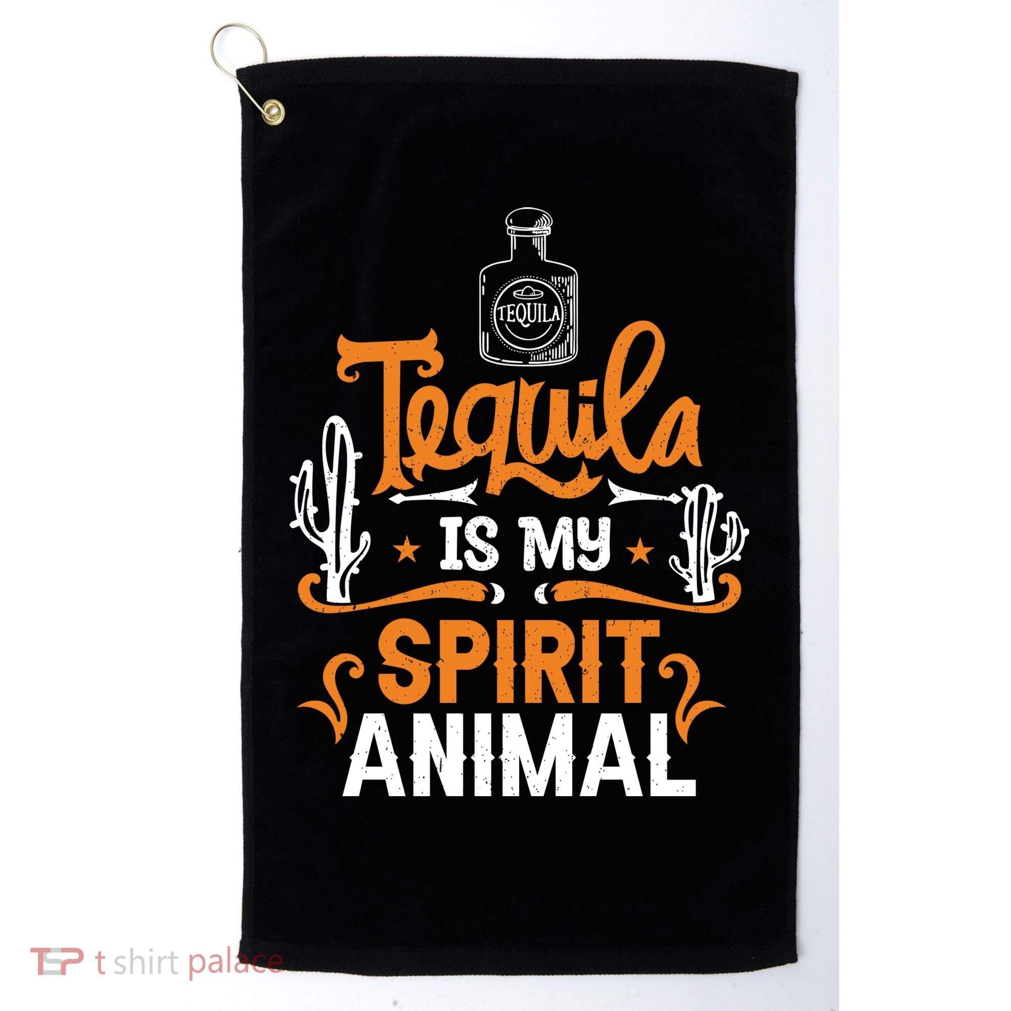Tequila Is My Spirit Animal Golf Towel