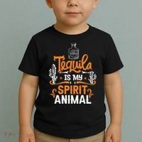 Tequila Is My Spirit Animal Toddler T-Shirt thumb 2