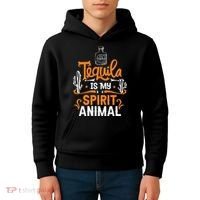Tequila Is My Spirit Animal Kids Hoodie thumb 4