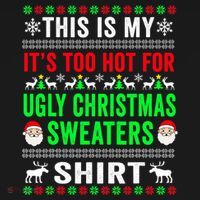 This Is My It's Too Hot For Ugly Christmas Sweater Backpack thumb 2