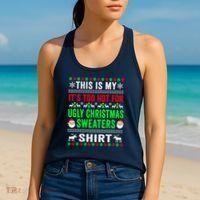 This Is My It's Too Hot For Ugly Christmas Sweater Women's Tank Top thumb 2