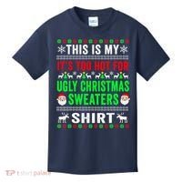 This Is My It's Too Hot For Ugly Christmas Sweater Kids T-Shirt thumb 0