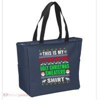 This Is My It's Too Hot For Ugly Christmas Sweater Tote Bag thumb 2