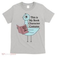 This Is My Book Character Costume Pigeon Reading T-Shirt thumb 0