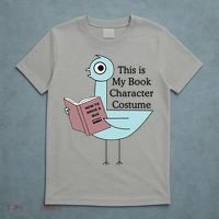 This Is My Book Character Costume Pigeon Reading T-Shirt thumb 5