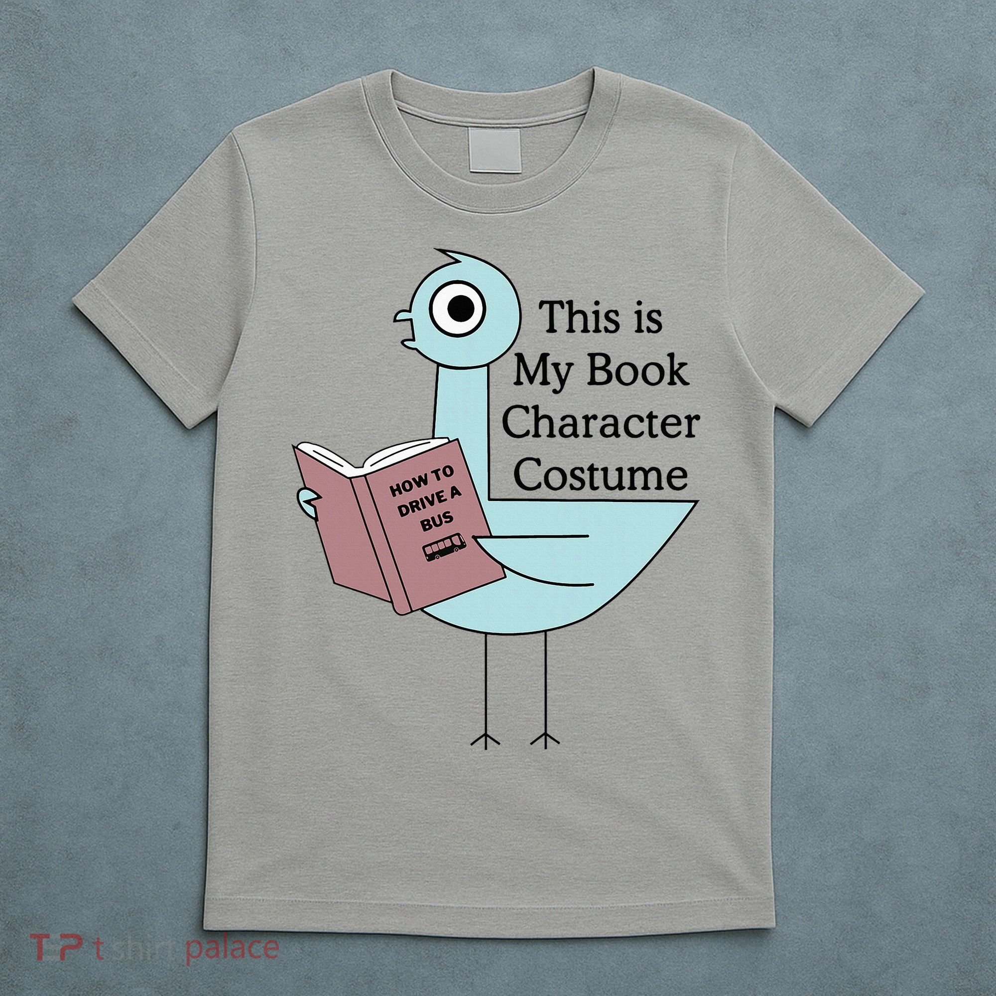 This Is My Book Character Costume Pigeon Reading T-Shirt
