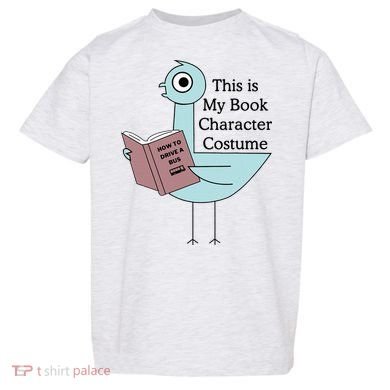 This Is My Book Character Costume Pigeon Reading Toddler T-Shirt