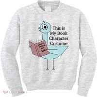 This Is My Book Character Costume Pigeon Reading Kids Sweatshirt thumb 0