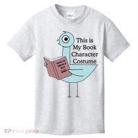 This Is My Book Character Costume Pigeon Reading Kids T-Shirt thumb 0