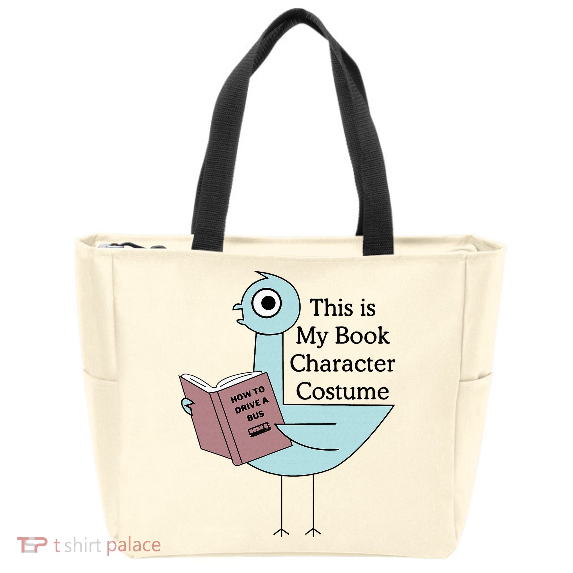 This Is My Book Character Costume Pigeon Reading Tote Bag