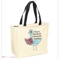 This Is My Book Character Costume Pigeon Reading Tote Bag thumb 2