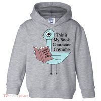 This Is My Book Character Costume Pigeon Reading Toddler Hoodie thumb 0