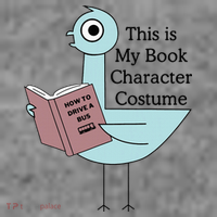 This Is My Book Character Costume Pigeon Reading Toddler Hoodie thumb 2