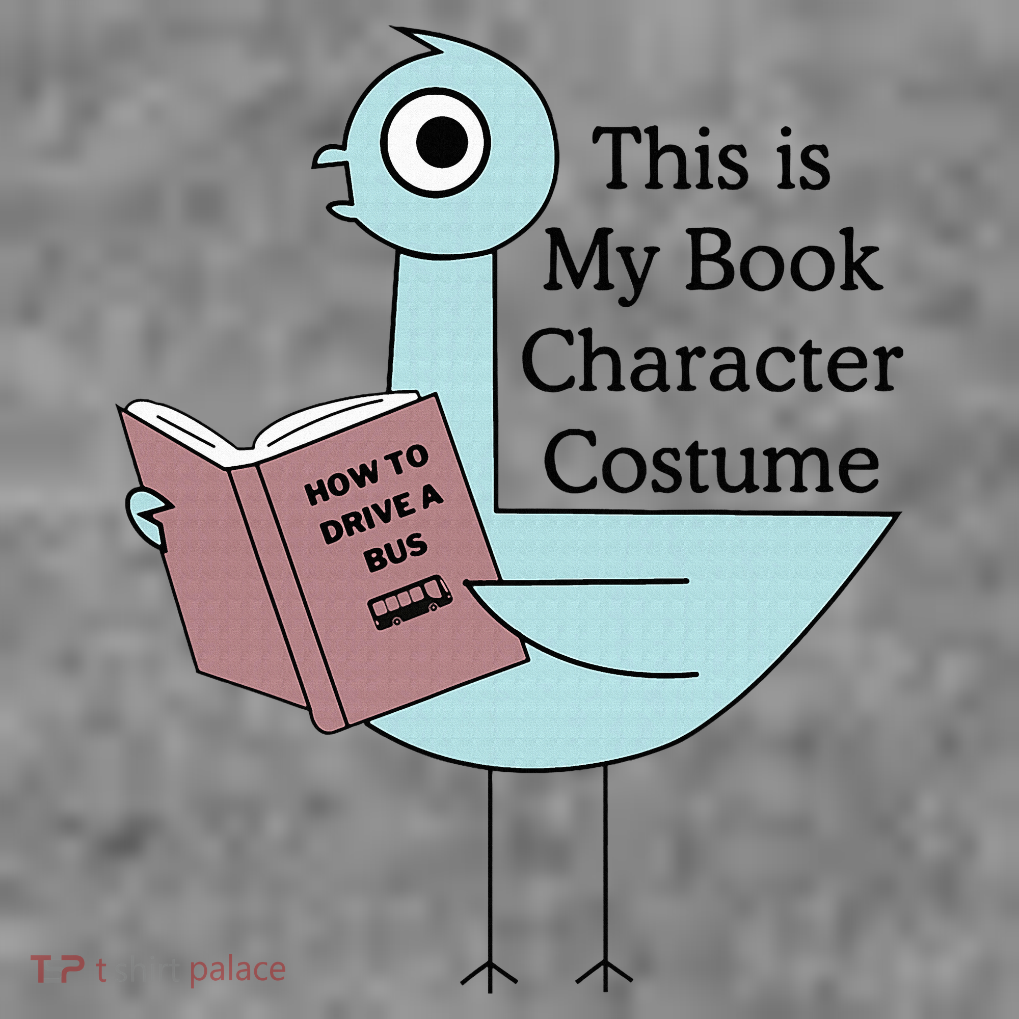 This Is My Book Character Costume Pigeon Reading Toddler Hoodie
