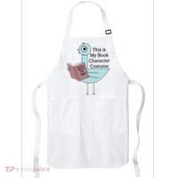 This Is My Book Character Costume Pigeon Reading Apron thumb 0