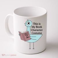 This Is My Book Character Costume Pigeon Reading Coffee Mug thumb 0