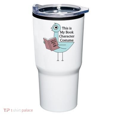This Is My Book Character Costume Pigeon Reading Tumbler
