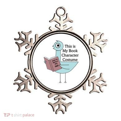 This Is My Book Character Costume Pigeon Reading Ornament