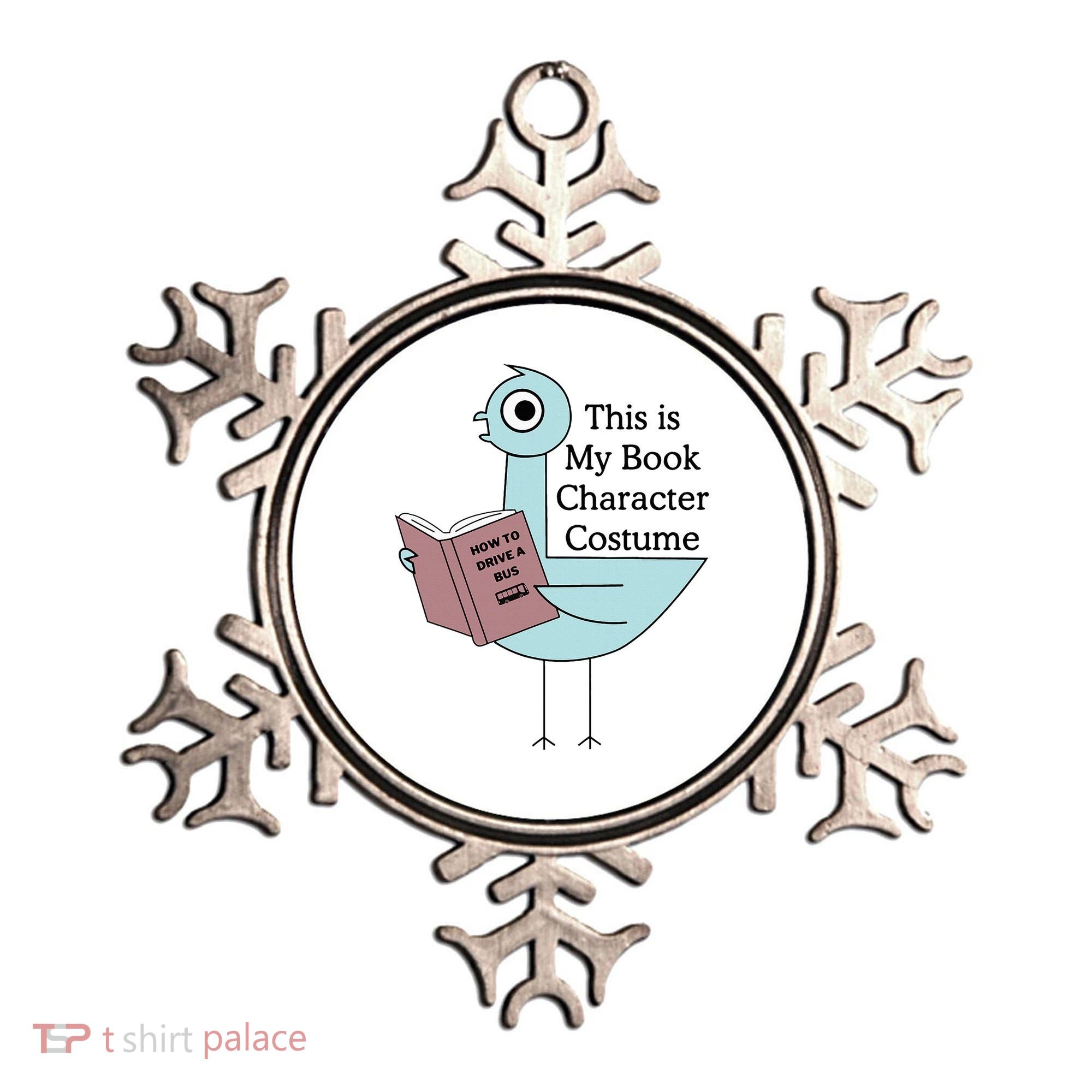 This Is My Book Character Costume Pigeon Reading Ornament