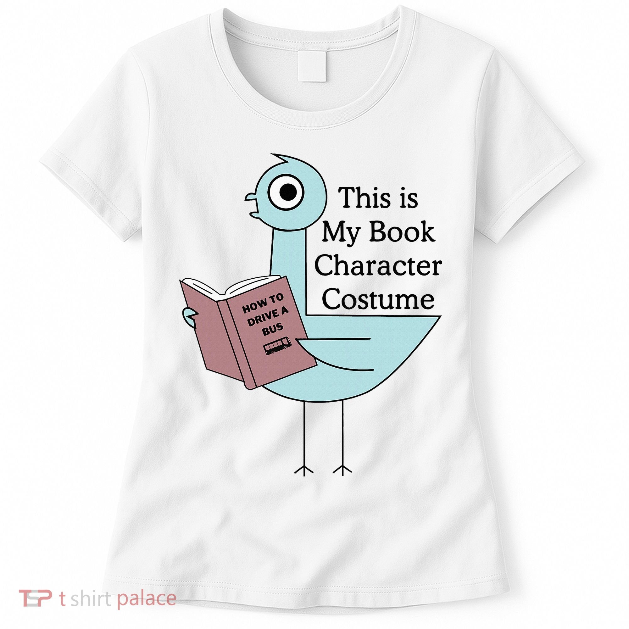 This Is My Book Character Costume Pigeon Reading Women's T-Shirt