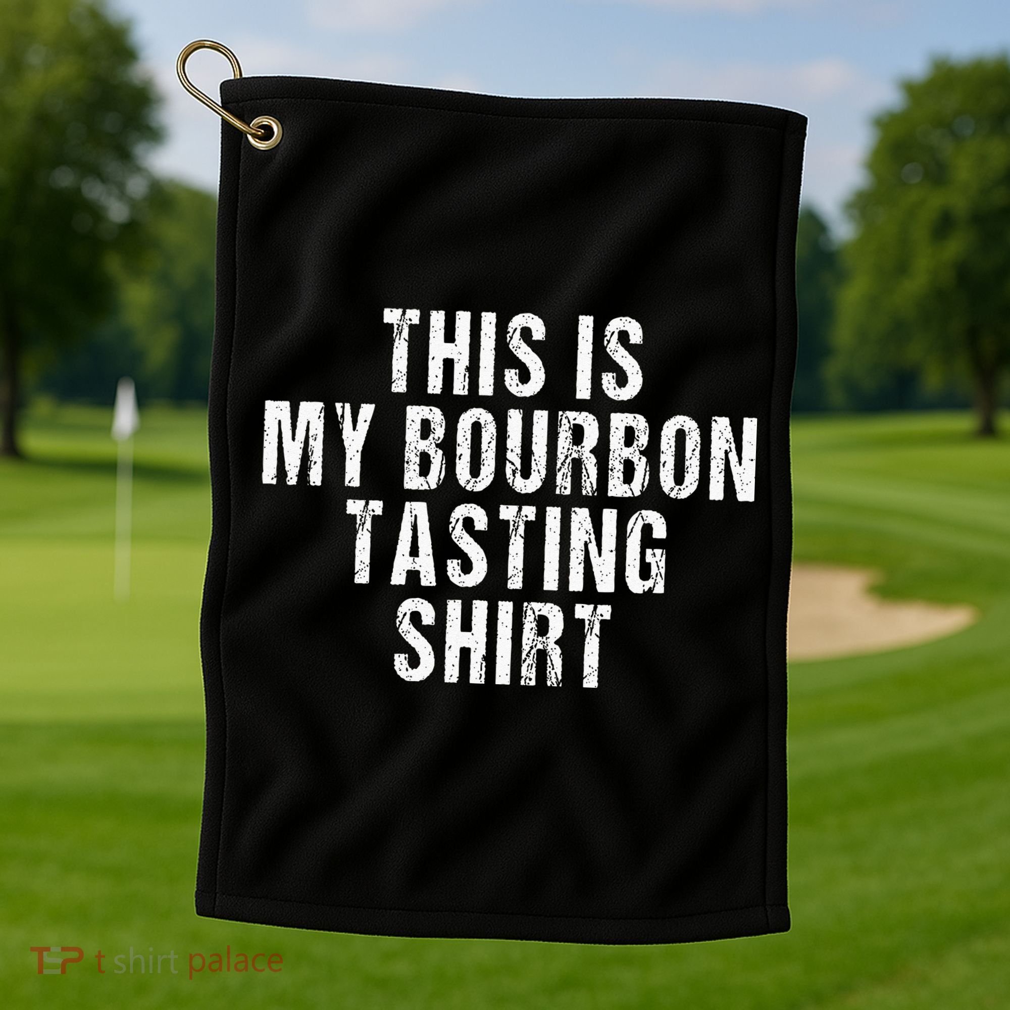This Is My Bourbon Tasting Bourbon Lover Gift Golf Towel