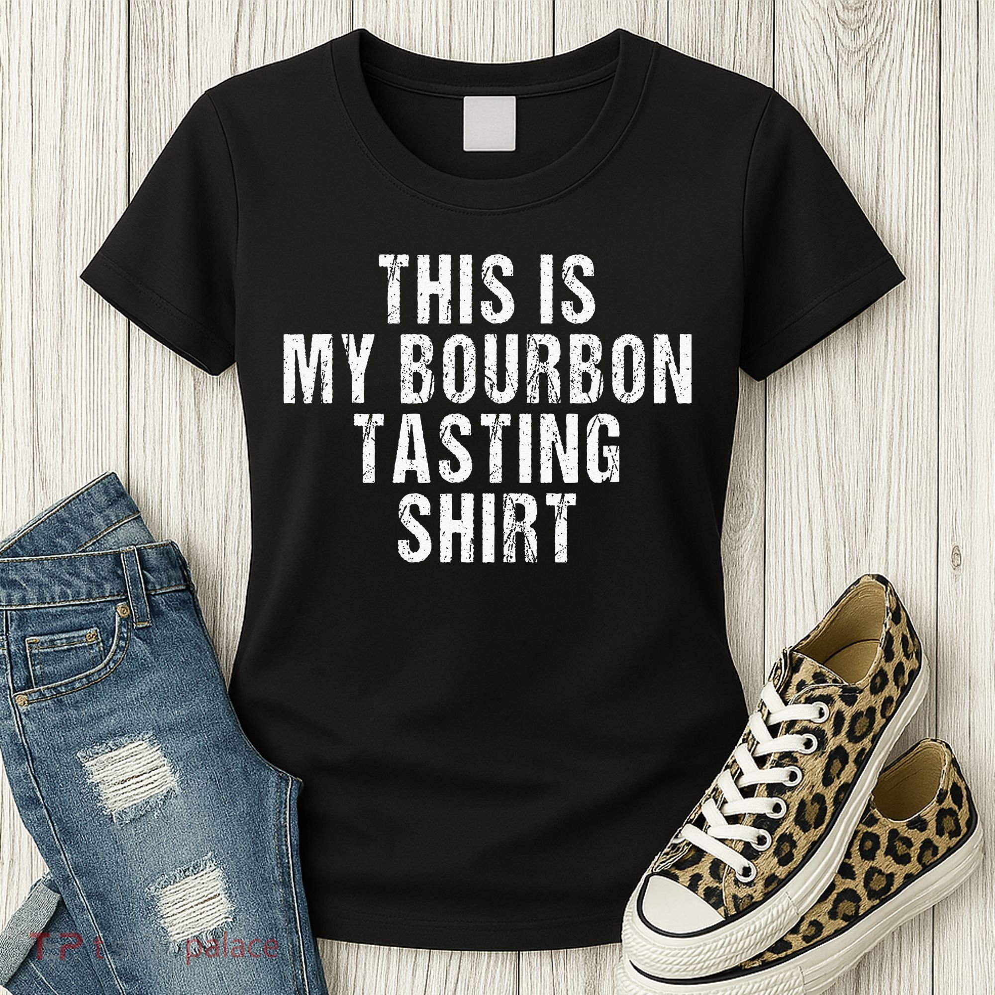 This Is My Bourbon Tasting Bourbon Lover Gift Women's T-Shirt