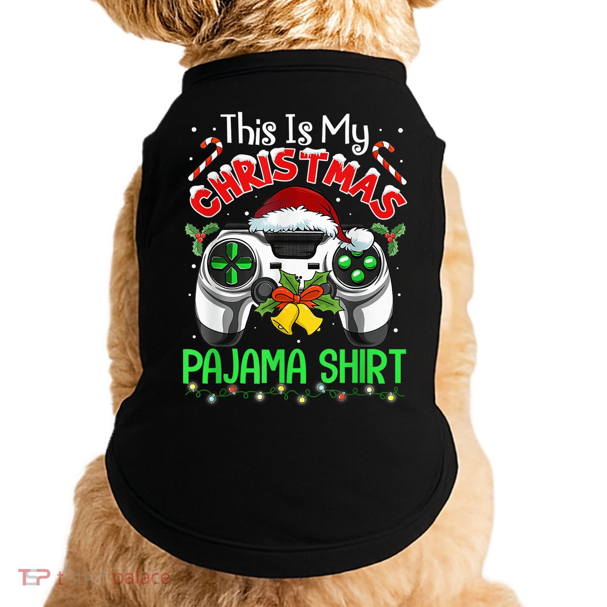 This Is My Christmas Pajama Gamer Video Game Boy Kid Doggie Tank