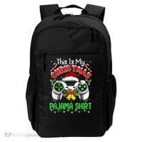 This Is My Christmas Pajama Gamer Video Game Boy Kid Backpack thumb 0